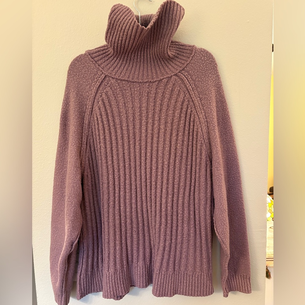 Altar'd State Mauve Cowl Neck Sweater